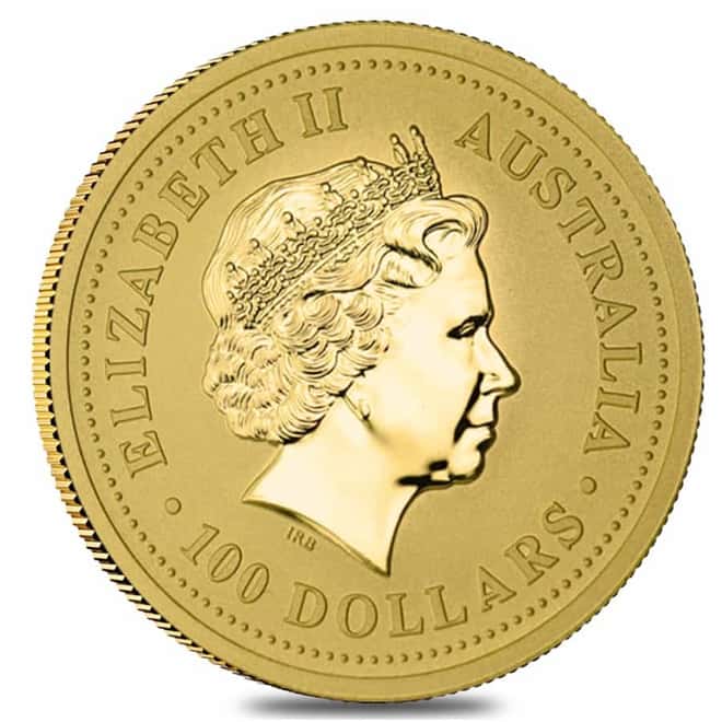 2003 1 oz Gold Lunar Year of The Goat BU Australia Perth Mint (Series I)