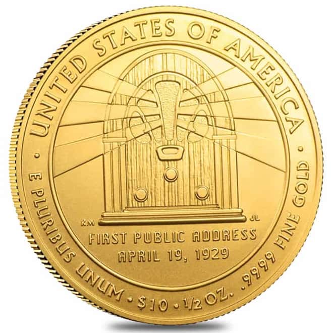 2014 W 1/2 oz $10 First Spouse - Lou Hoover Gold Coin BU (w/Box & COA)