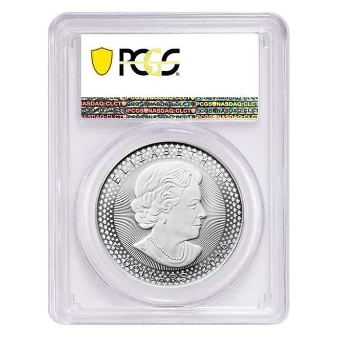 2019 1 oz Modified Proof Silver Canadian Maple PCGS PF 70 FDOI (Pride of Two Nations)