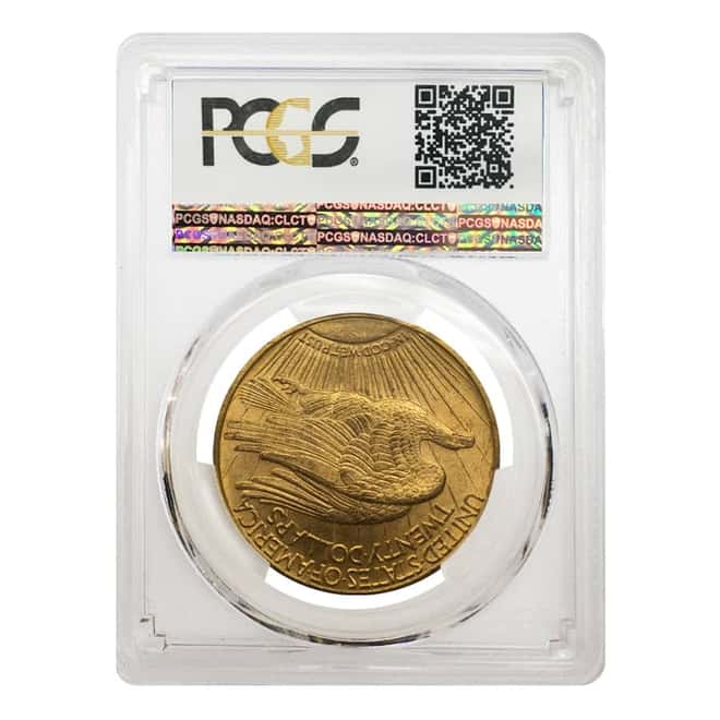 1910 $20 Gold Saint Gaudens Double Eagle Coin PCGS MS 64