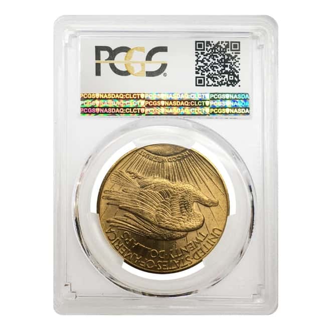 1916 S $20 Gold Saint Gaudens Double Eagle Coin PCGS MS 64