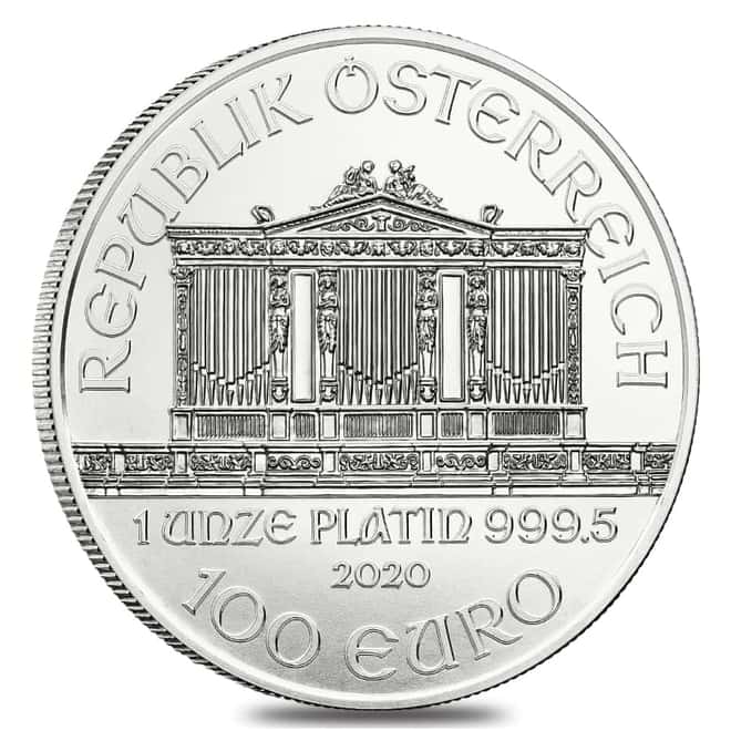 2020 1 oz Austrian Platinum Philharmonic Coin BU 