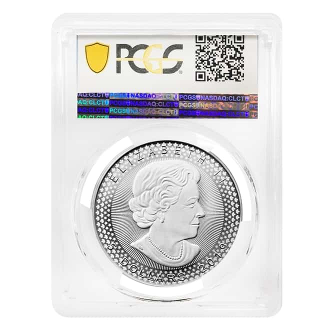 2019 1 oz Modified Proof Silver Canadian Maple PCGS PF 69 (Pride of Two Nations)