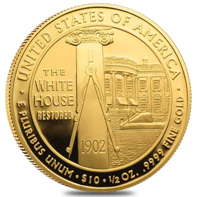 2013 W 1/2 oz $10 First Spouse - Edith Roosevelt Gold Proof Coin (w/Box & COA)