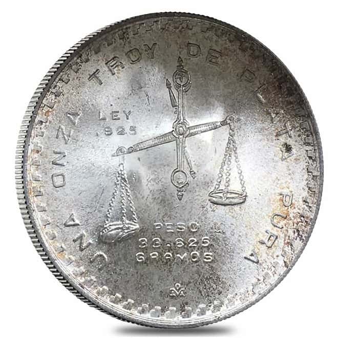 1978-1980 1 oz Silver Mexican Peso Balancing Scale Avg Circ (Random)