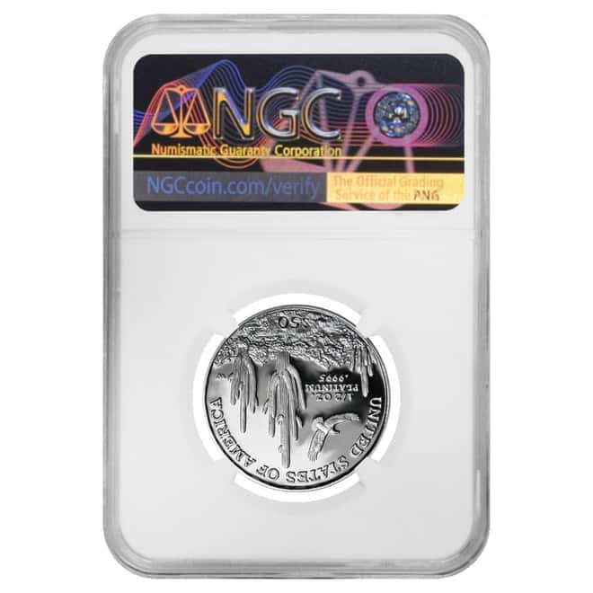 2001 W 1/2 oz $50 Platinum American Eagle Proof Coin NGC PF 70 UCAM