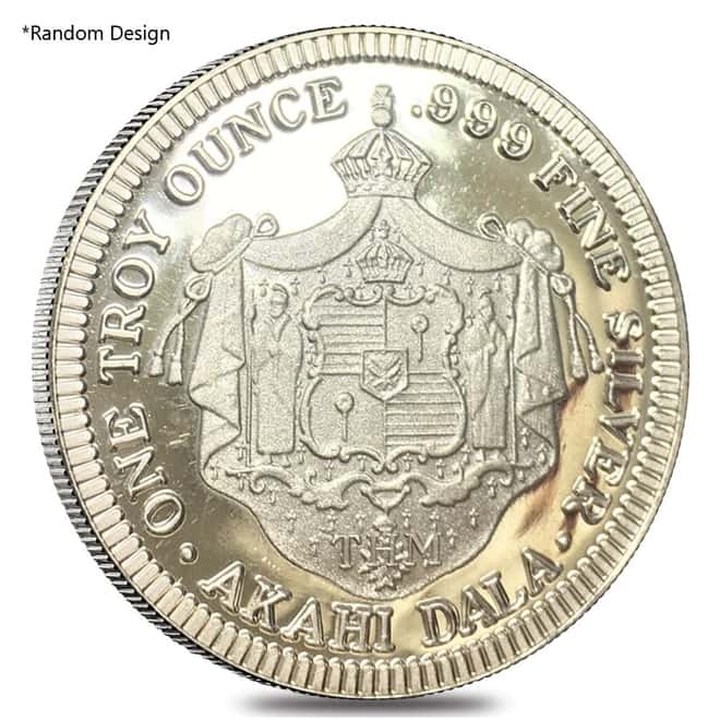 1985 1 oz Hawaiian Mint Akahi Proof Silver Dala .999 Fine (Random Design)
