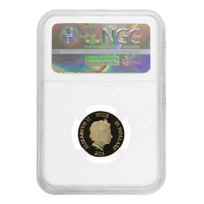 2016 1/4 oz Niue Proof Gold $25 Disney Dumbo NGC PF 70 Early Releases