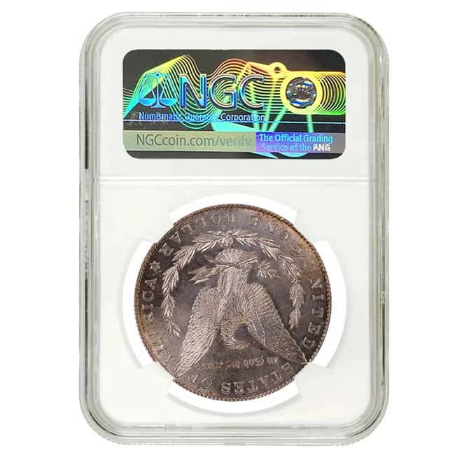 1886 S Morgan Silver Dollar $1 NGC UNC Details