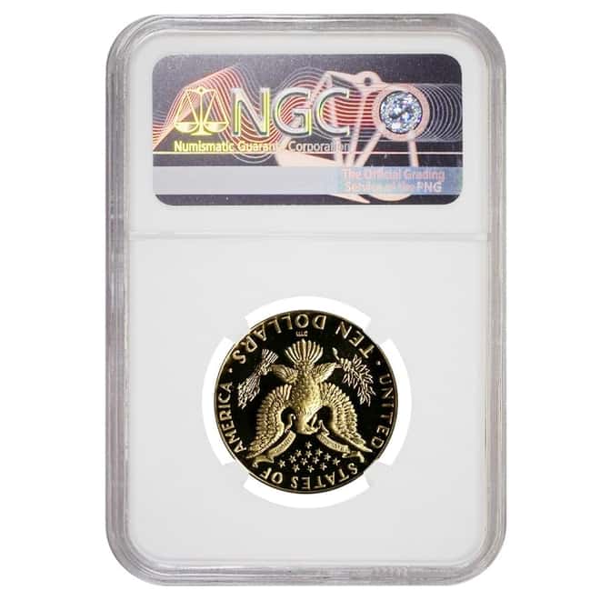 1984 W $10 Olympics Commemorative Proof Gold Coin NGC PF 70 UCAM
