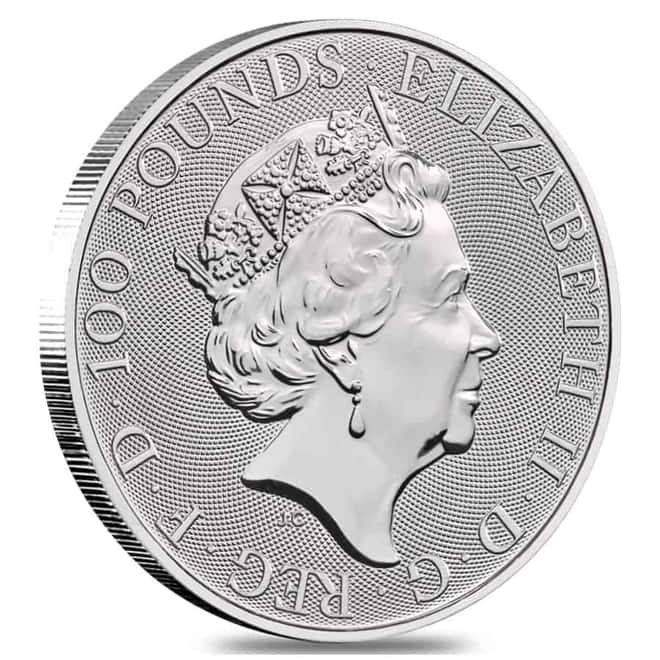 2020 Great Britain 1 oz Platinum Queen's Beasts Yale of Beaufort Coin .9995 Fine BU