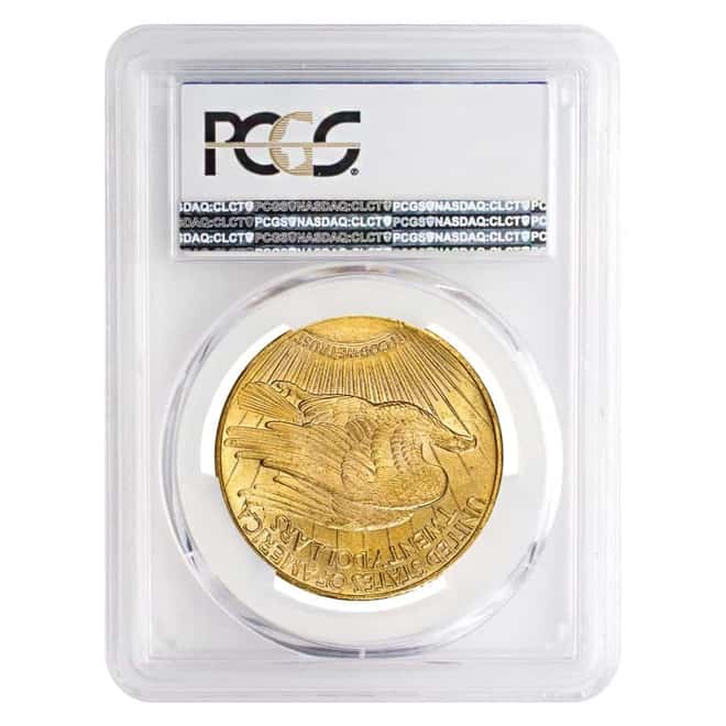 1925 $20 Gold Saint Gaudens Double Eagle PCGS MS 64+