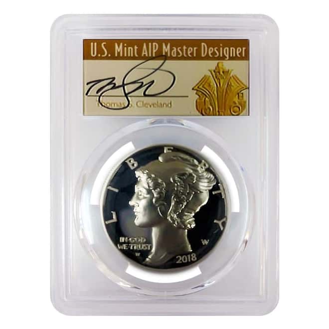 2018-W 1 oz Proof Palladium American Eagle PCGS PF 70 DCAM FS (Thomas S. Cleveland Sign Label)