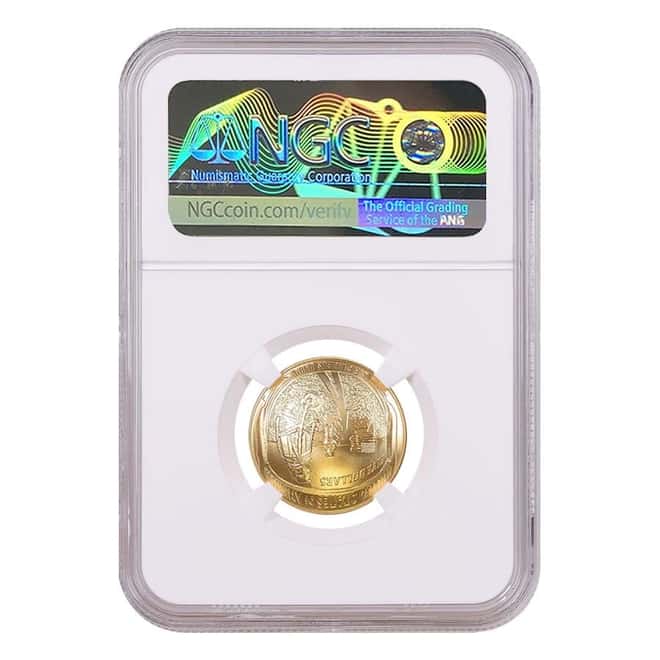 2019 W Apollo 11 50th Anniversary $5 Gold Comm. NGC MS 70