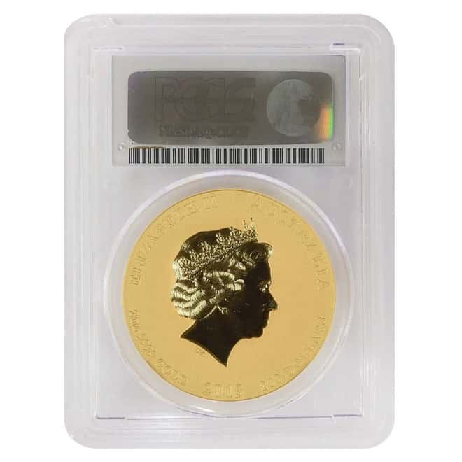 2013 2 oz Gold Lunar Year of The Snake Australia Perth Mint PCGS MS 69