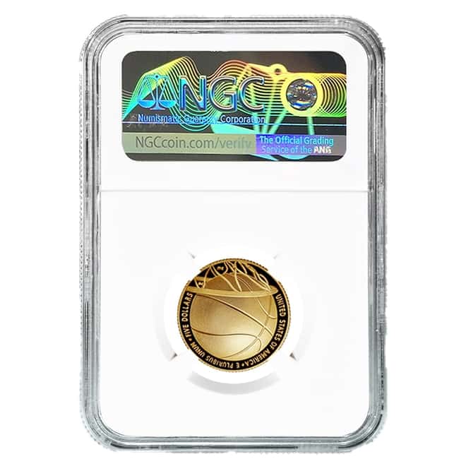 2020 W $5 Gold Basketball Hall of Fame Proof Coin NGC PF 70 UCAM ER