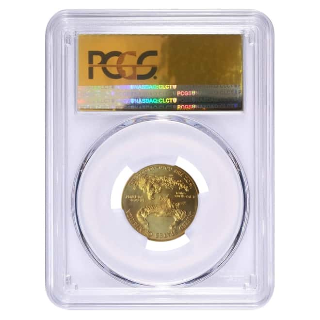2016 1/4 oz $10 Gold American Eagle PCGS MS 70 FDOI (Gold Foil Label)