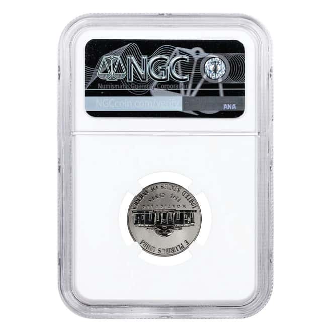 2020-W Reverse Proof Jefferson Nickel NGC PF 69 ER (w/ 2020-S US Mint Proof Silver Set)