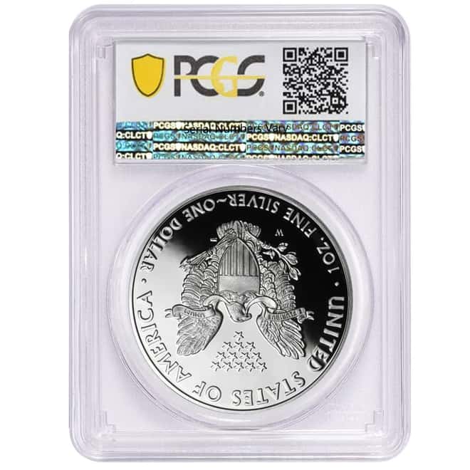 2008-W 1 oz Proof Silver American Eagle $1 Coin PCGS PF 70 DCAM