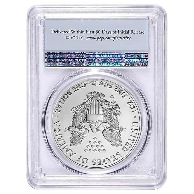 2020-W 1 oz Burnished Silver American Eagle PCGS SP 69 First Strike