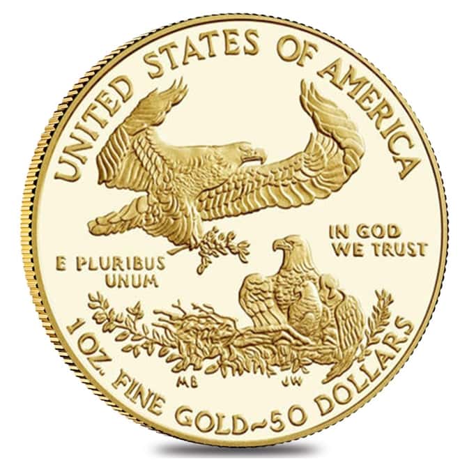2021-W 1 oz $50 Proof Gold American Eagle PCGS PF 70 DCAM FDOI