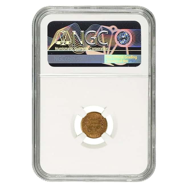 1851 $1 Liberty Head Gold Coin NGC AU 58