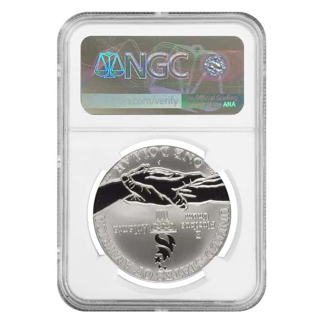1995 P Gymnastics $1 Silver Dollar Commemorative NGC PF 70 UCAM