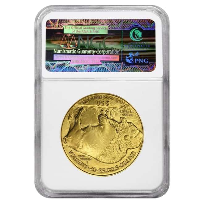 2007 1 oz $50 Gold American Buffalo NGC MS 70