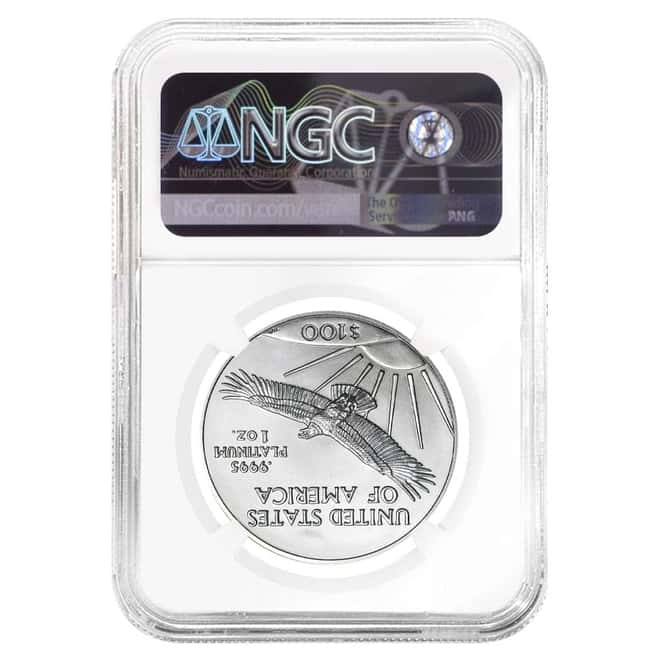 2020 1 oz Platinum American Eagle NGC MS 69 Early Releases