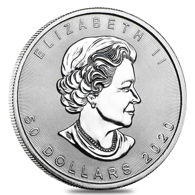 2020 1 oz Palladium Canadian Maple Leaf Coin $50 .9995 Fine BU (Sealed)