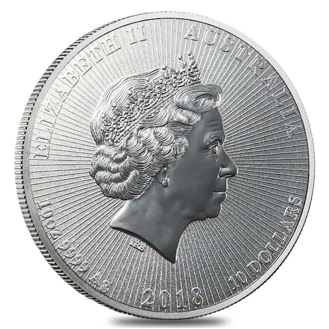 2018 10 oz Silver Australian Piedfort Koala Perth Mint .9999 Fine BU Next Generation Series 