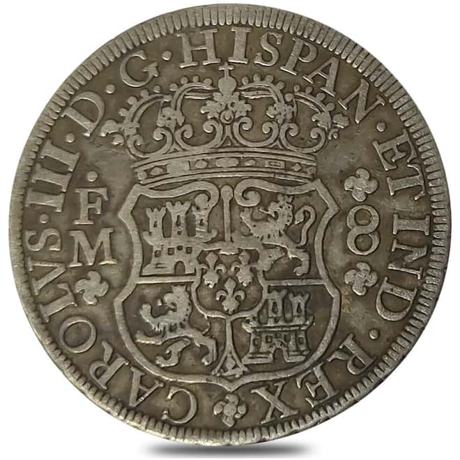 1771 Mexico Spanish Colony 8 Reales Charles III Silver Coin ASW .798 oz Circ