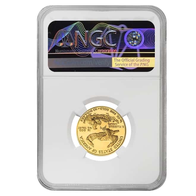 2001 W 1/4 oz $10 Proof Gold American Eagle NGC PF 70 UCAM