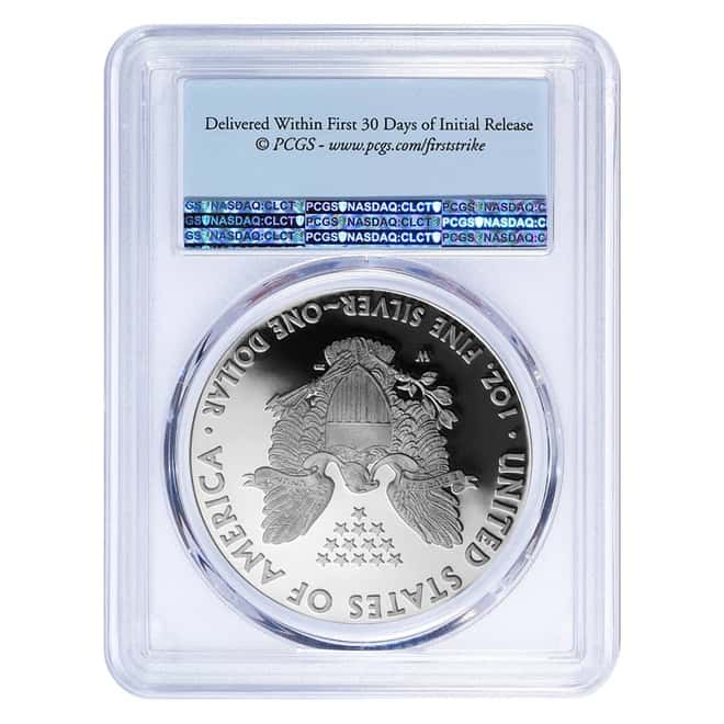 2019-W 1 oz Proof Silver American Eagle Congratulations Set PCGS PF 70 DCAM FDOI