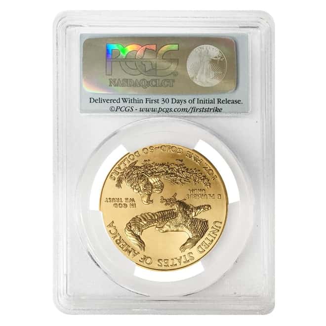 2015 1 oz $50 Gold American Eagle PCGS MS 70 First Strike
