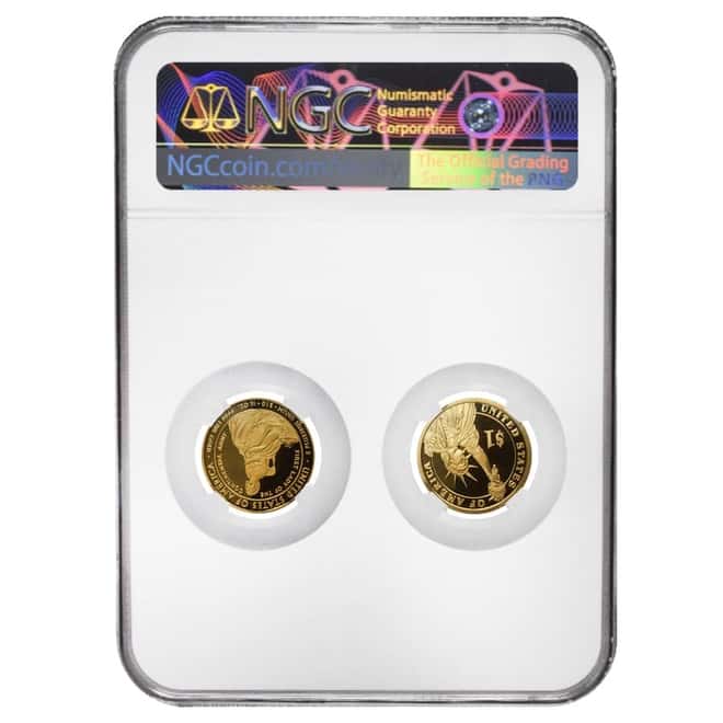 2007 S / W George & Martha Washington $1 and $10 Proof Gold 2-Coin Set NGC PF 69 UCAM