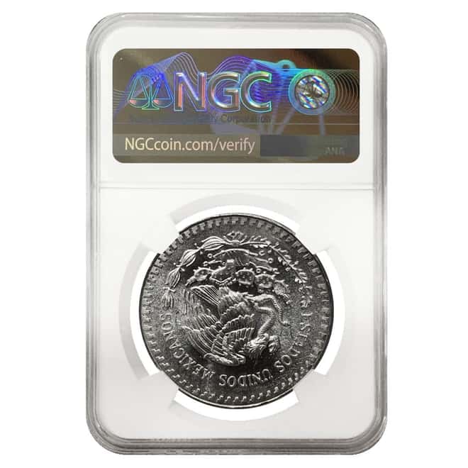 1985 1 oz Prooflike Silver Mexican Libertad NGC MS 66 PL