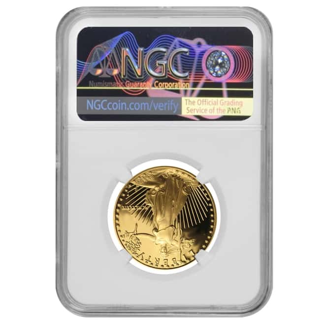 1989 P 1/2 oz $25 Proof Gold American Eagle NGC PF 69 UCAM Mint Error (Rev Struck Thru)