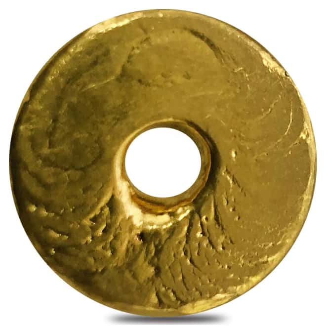 1 oz Chinese Gold Doughnut Bar .9999 Fine