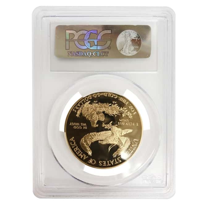 2003 W 1 oz $50 Proof Gold American Eagle PCGS PF 70 DCAM