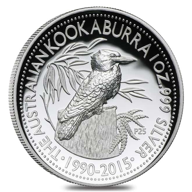 2015 1 oz Proof Silver Australian Kookaburra Perth Mint (w/Box & COA) 