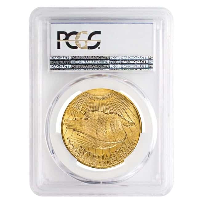 1914 S $20 Gold Saint Gaudens Double Eagle Coin PCGS MS 64 CAC