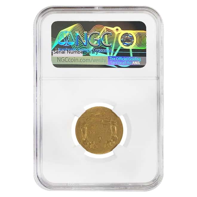 1854 O $3 Gold Indian Princess Head NGC XF 45 CAC