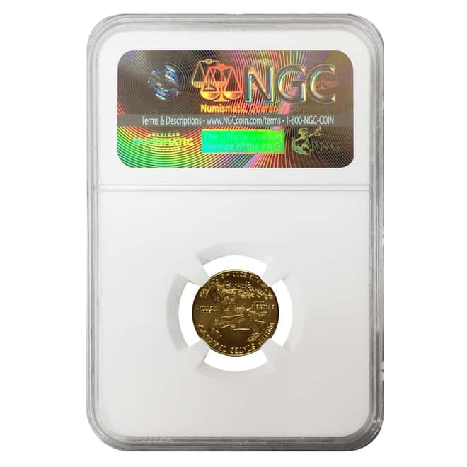 2012 1/10 oz $5 Gold American Eagle Coin NGC MS 70 First Releases