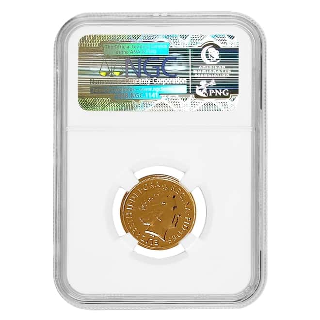 2013-I India Gold Sovereign NGC MS 70