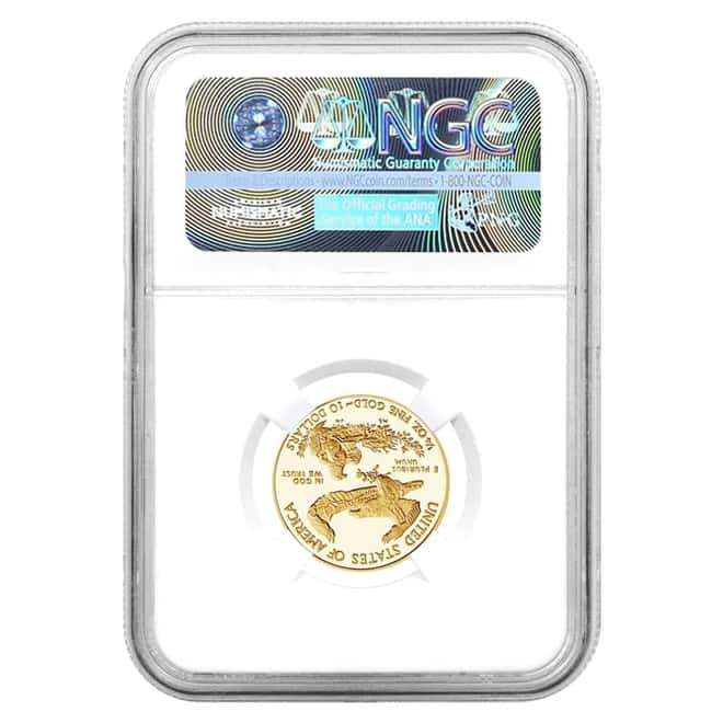 2021-W 1/4 oz $10 Proof Gold American Eagle NGC PF 70 UCAM FDOI