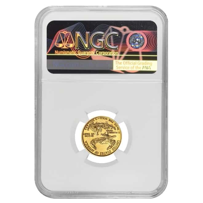 1994 1/10 oz $5 Gold American Eagle NGC MS 69