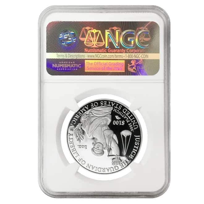 2010 W 1 oz $100 Platinum American Eagle Proof Coin NGC PF 70 UCAM