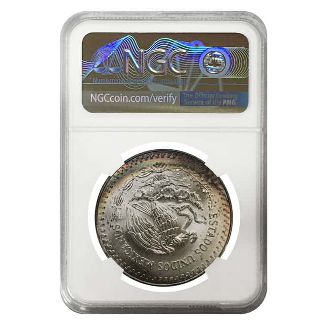 1982 1 oz Silver Mexican Libertad NGC MS 66