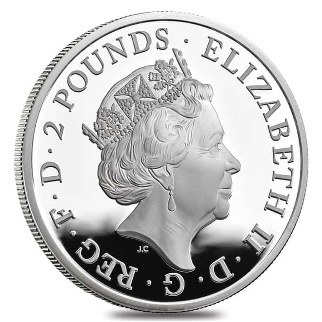 2017 Great Britain 1 oz Proof Silver Queen's Beasts (Lion) Coin (w/Box & COA)